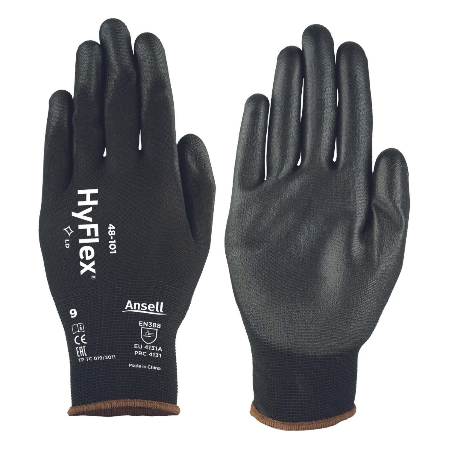 Ansell HyFlex 48101 kesztyű Fekete