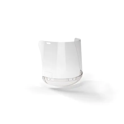 Arcvédő Irudek Safe PC B állvédővel, átlátszó, 220mm arcvédő pajzs