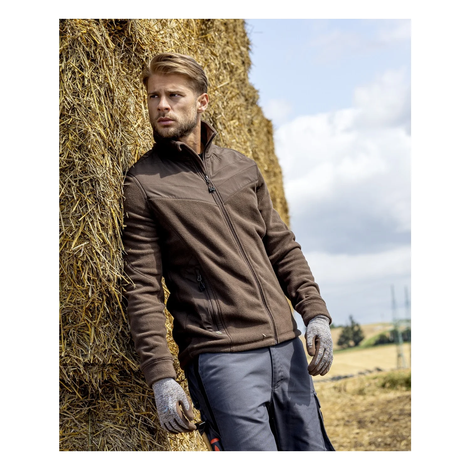 ARDON®SoftFLEECE COMBO melegítő felső sötét Barna