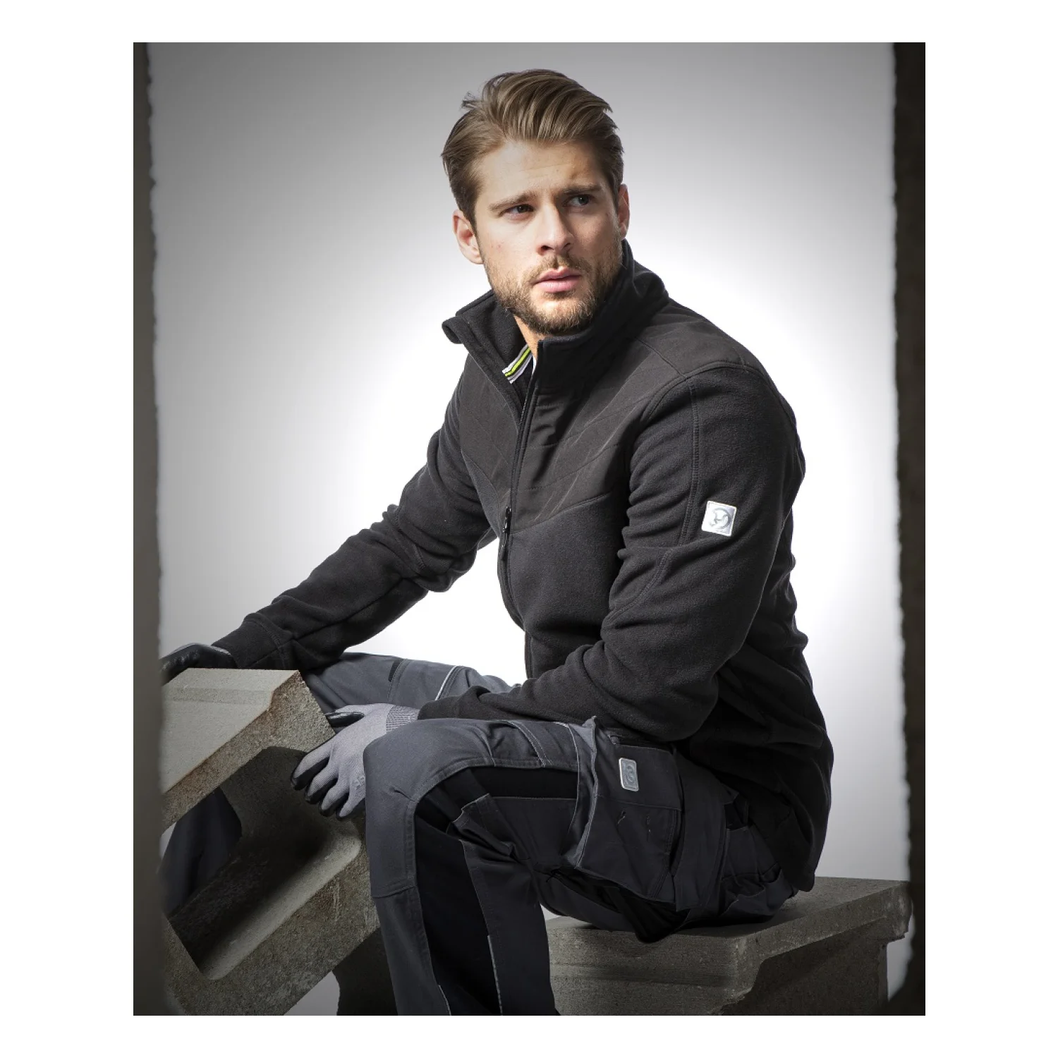 ARDON®SOFTFLEECE®COMBO melegítő felső Fekete