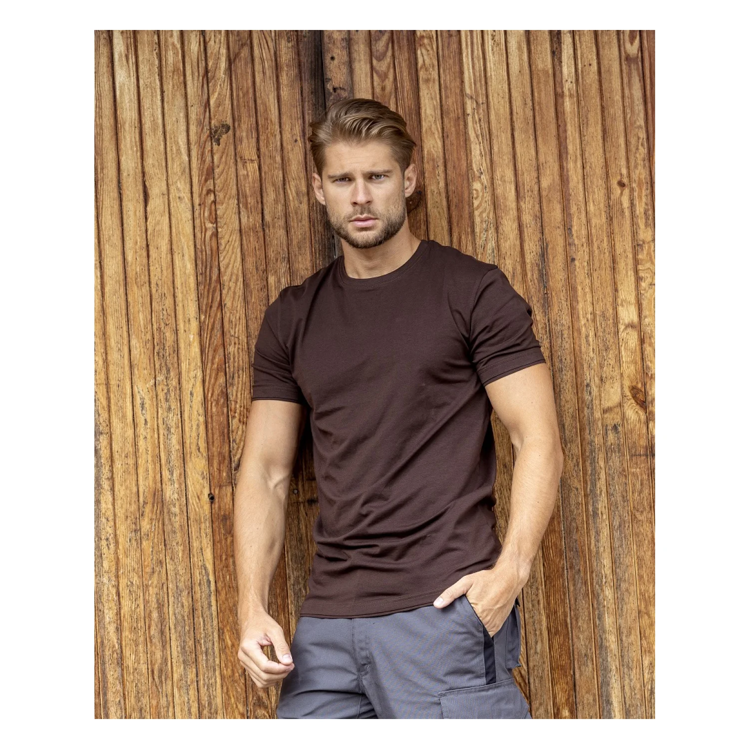 ARDON®TRENDY - rövid ujjú póló Barna