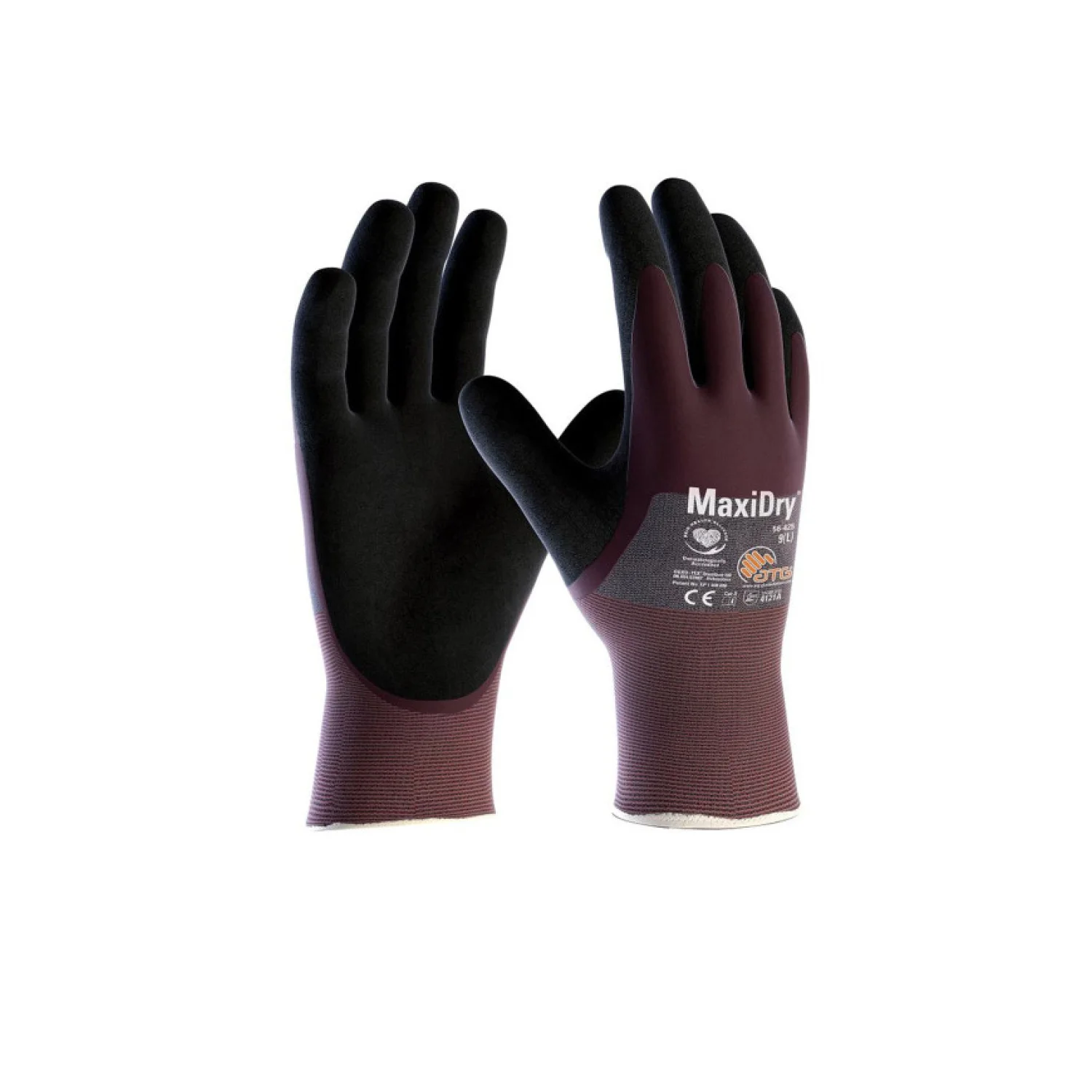 ATG® mártott kesztyű MaxiDry® 56-425 Fekete/lila