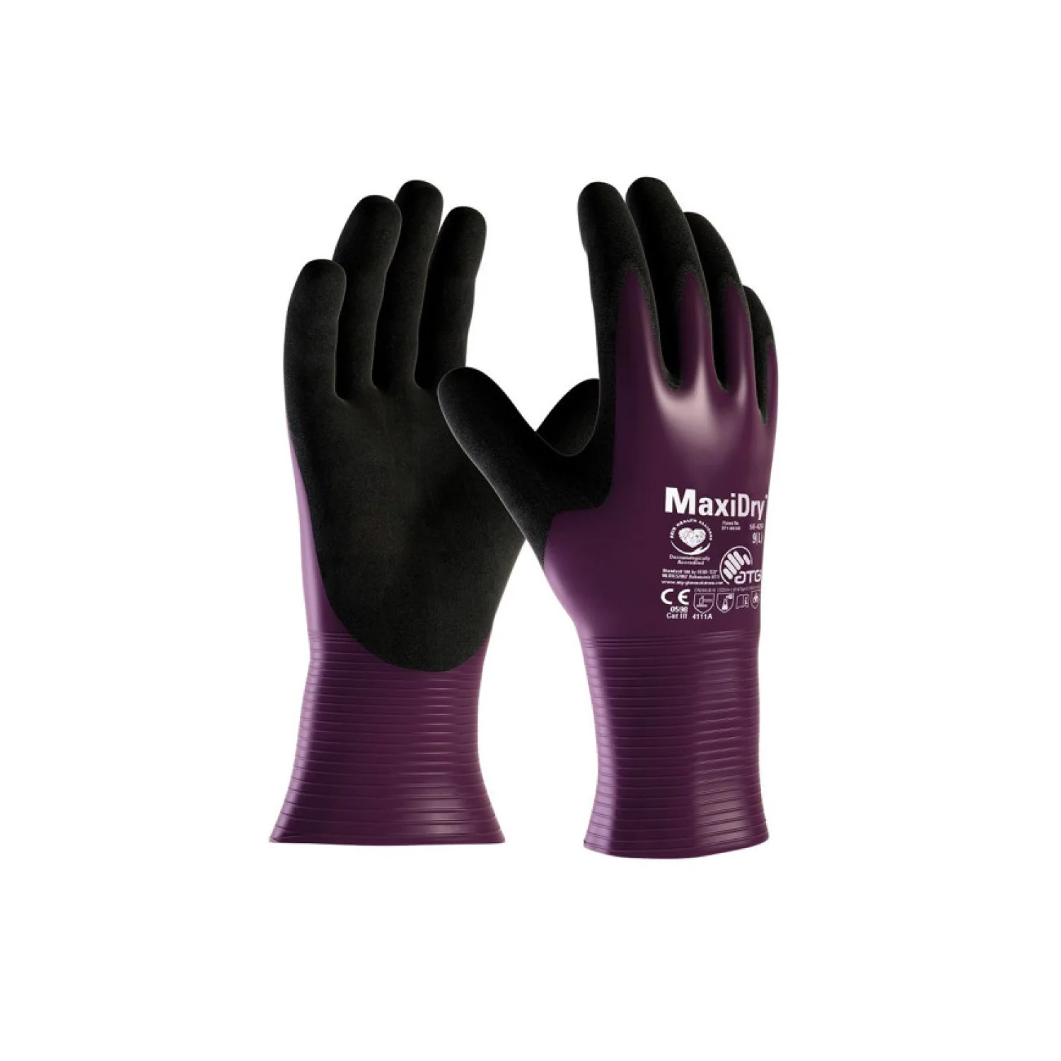 ATG® mártott kesztyű MaxiDry® 56-426 Fekete