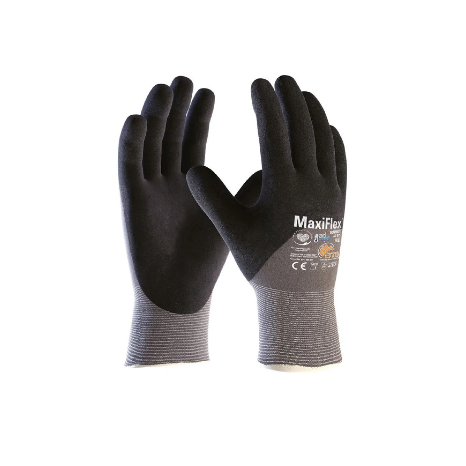 ATG® mártott kesztyű MaxiFlex® Ultimate™ 42-875 Fekete