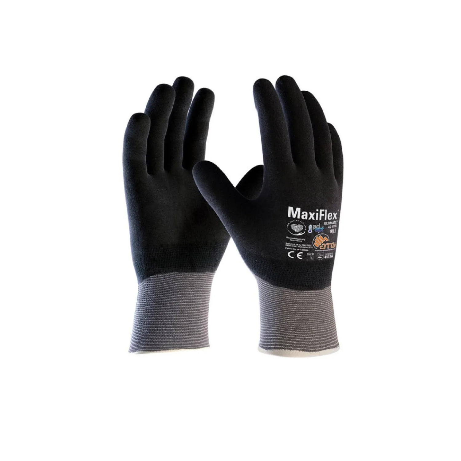 ATG Maxiflex Ultimate Mártott AD-APT kesztyű - 42-876 Fekete