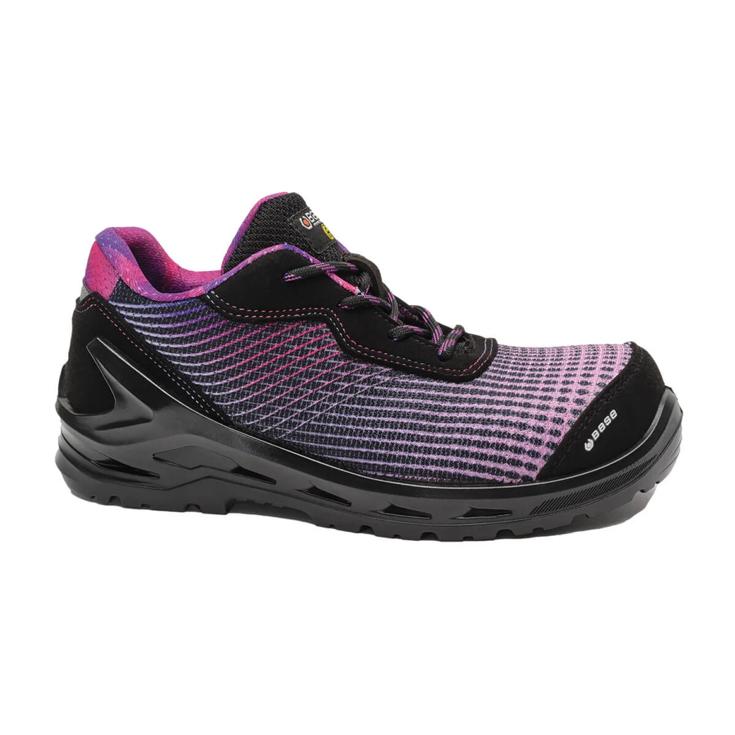 Base Arya shoe S1P ESD SRC félcipő Fekete/fukszia