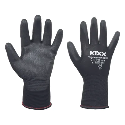 Cerva BOUNCING BLACK kesztyű nylon PU