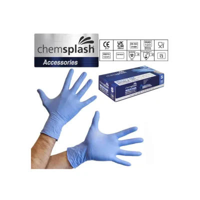 Chemsplash egyszerhasználatos púdermentes nitril kesztyű (100db)