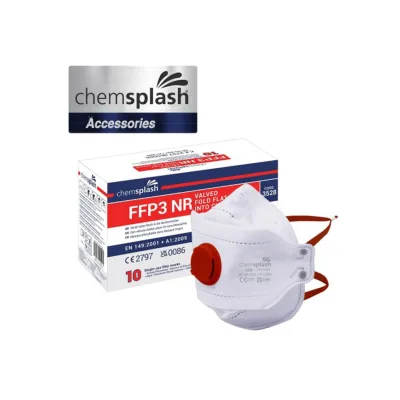Chemsplash FFP3 összehajtható szelepes maszk (10db)