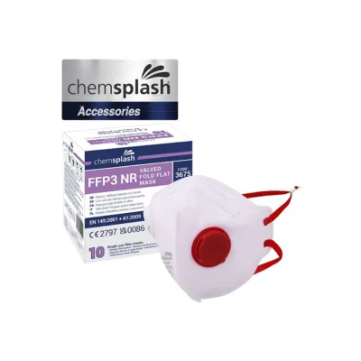 Chemsplash FFP3 összehajtható szelepes maszk (10db)