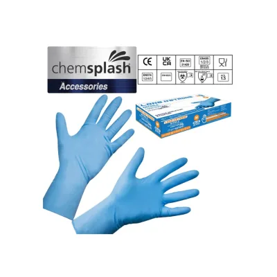 Chemsplash Long n Strong egyszerhasználatos púdermentes nitril kesztyű (50db)