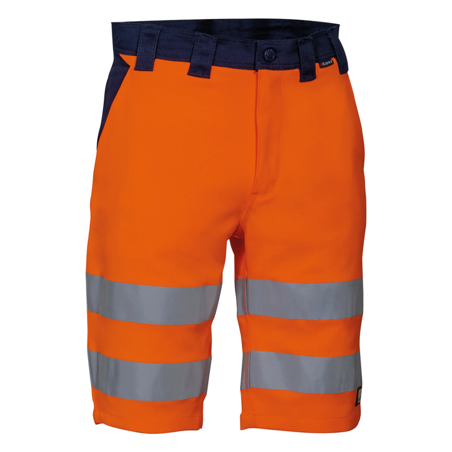 COFRA Bejuma stretch láthatósági pulóver pulóverek és kardigán Narancs fluo/sötétkék