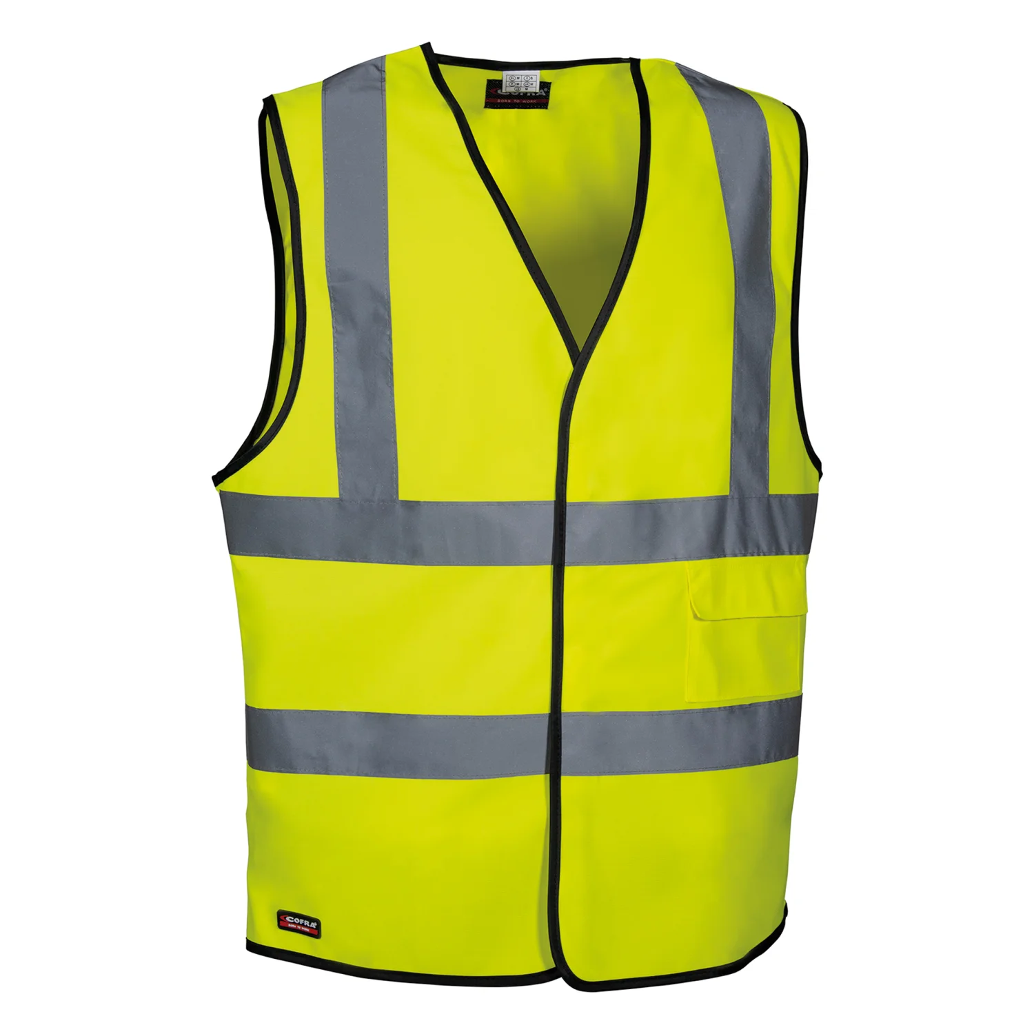 COFRA Clear 5 db. láthatósági mellény Borostyán fluo