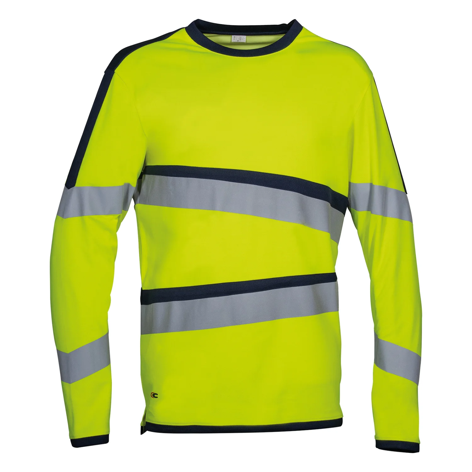 COFRA Eldoret láthatósági hosszúujjú póló Hivis sárga/sötétkék