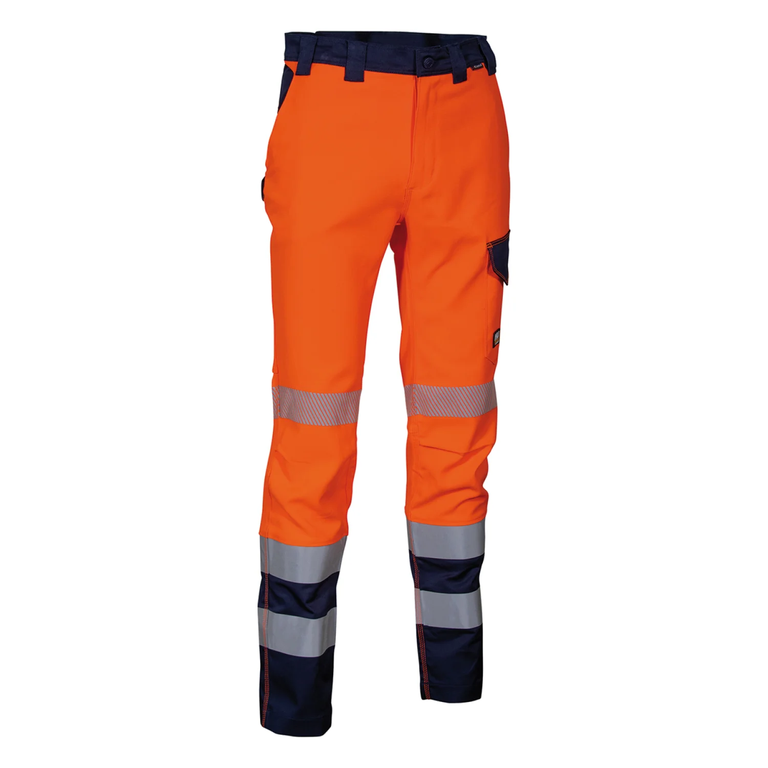 COFRA Guatire stretch láthatósági pulóver pulóverek és kardigán Narancs fluo/sötétkék