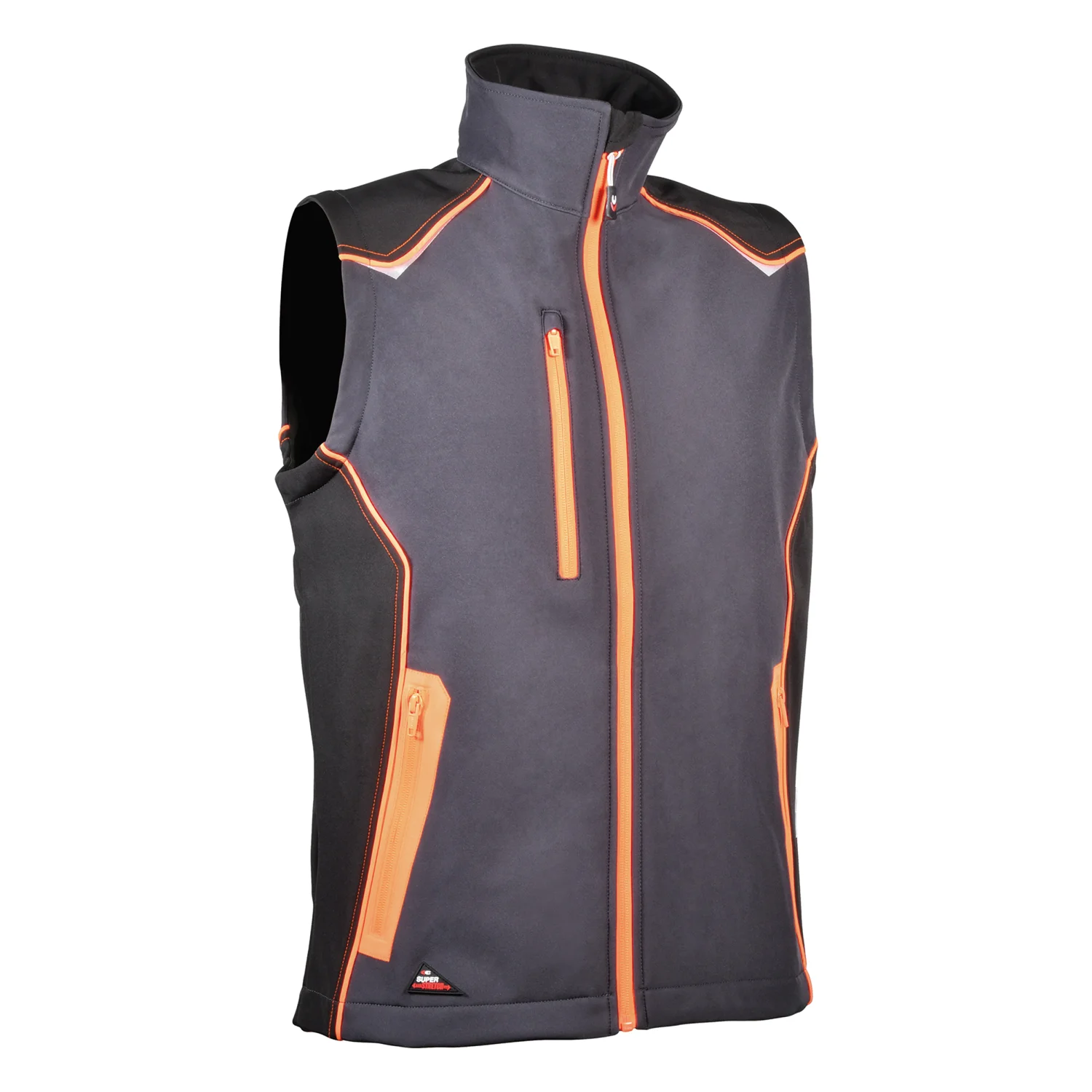 COFRA Kyzyl (04 ANTRACIT/FEKETE/NARANCS softshell mellény