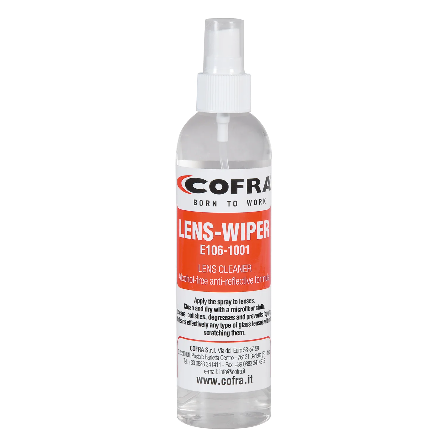 COFRA Lens-wiper DOBOZ=12 db lencsetisztító spray (240ml) Ml