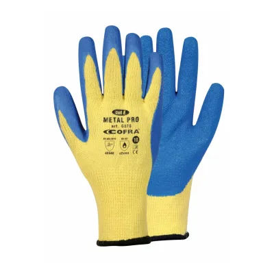 COFRA Metal pro KARTON/PÁR vágásbiztos latex mártott kesztyű