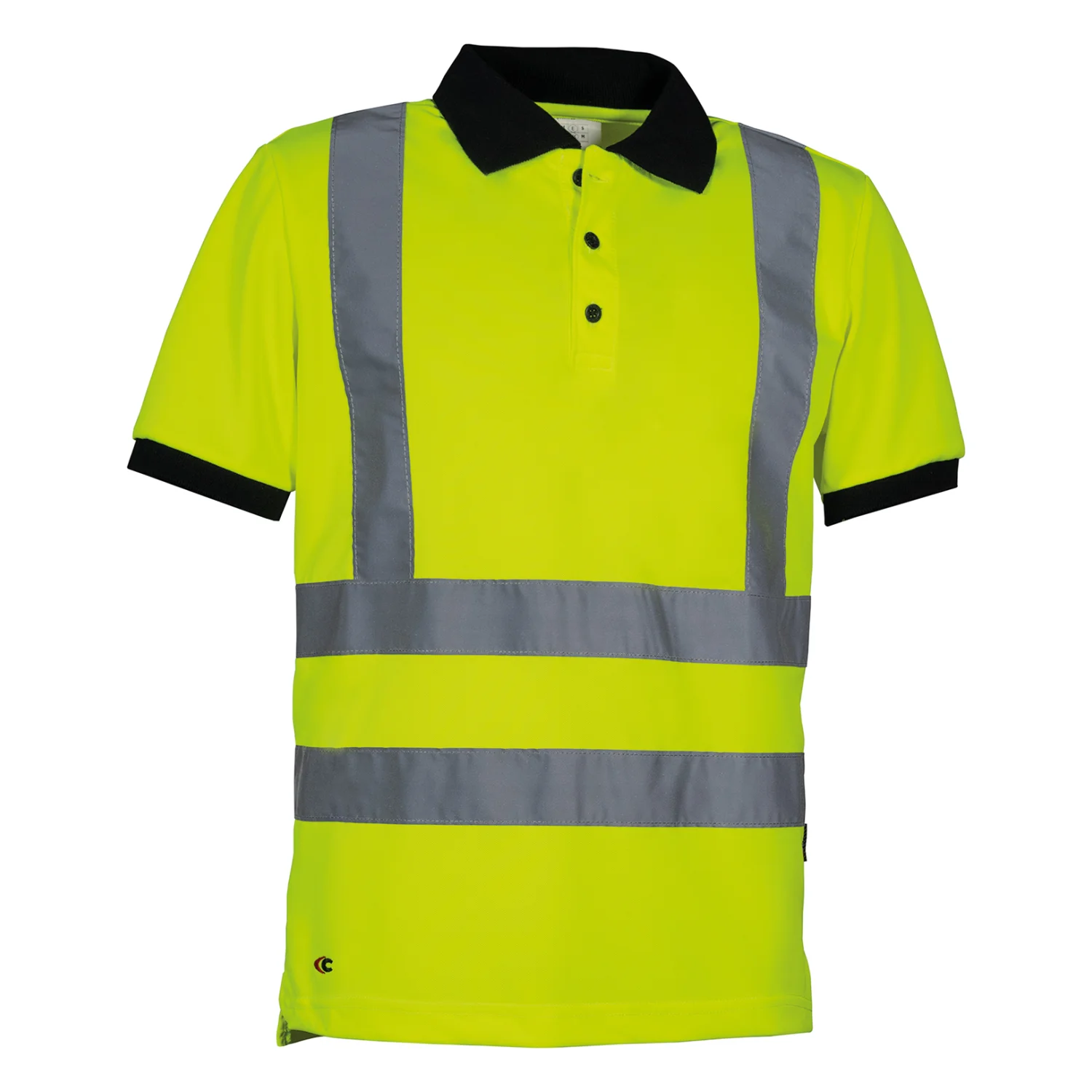 COFRA Mirror láthatósági pólóing Borostyán fluo