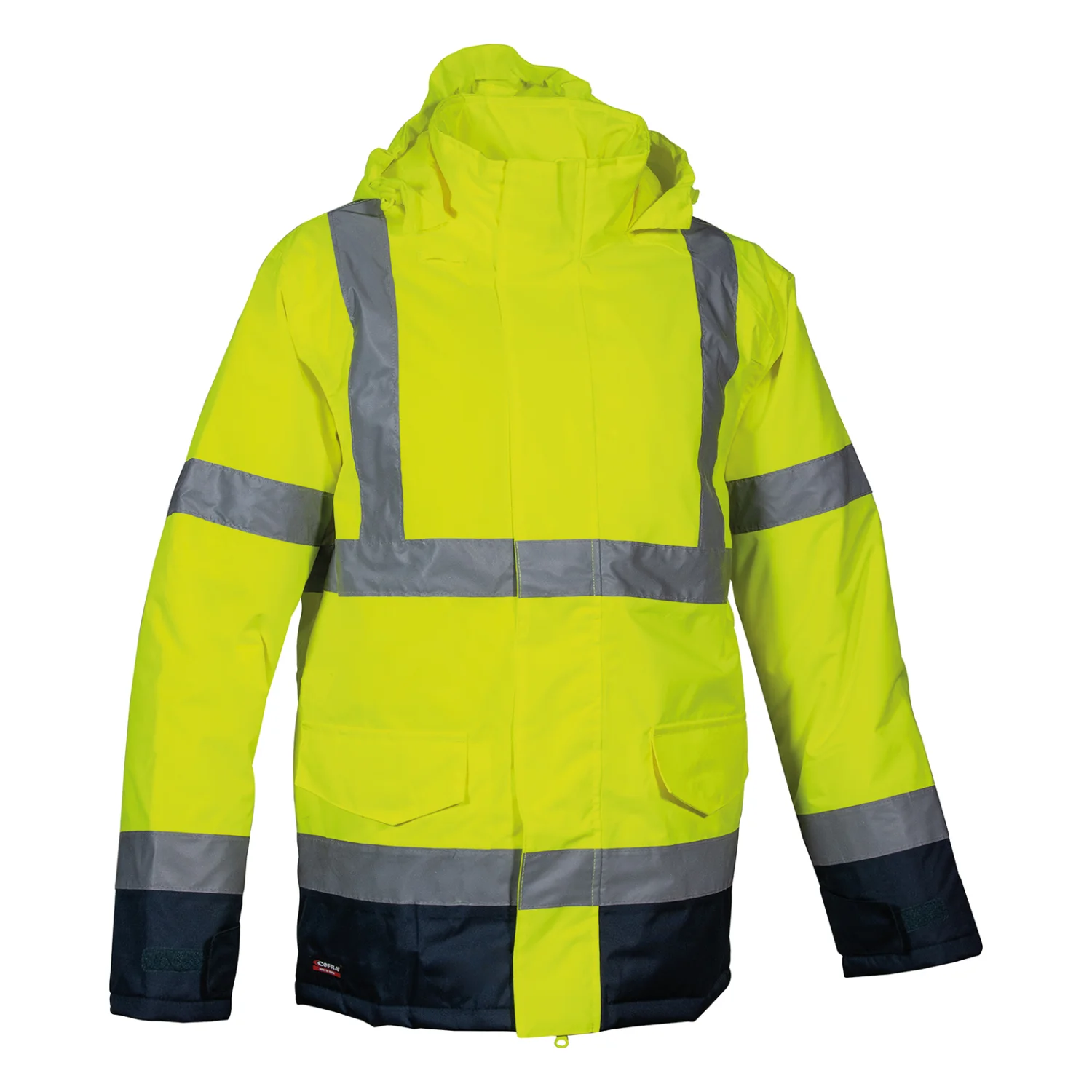 COFRA Namsos bélelt dzseki Borostyán fluo/sötétkék