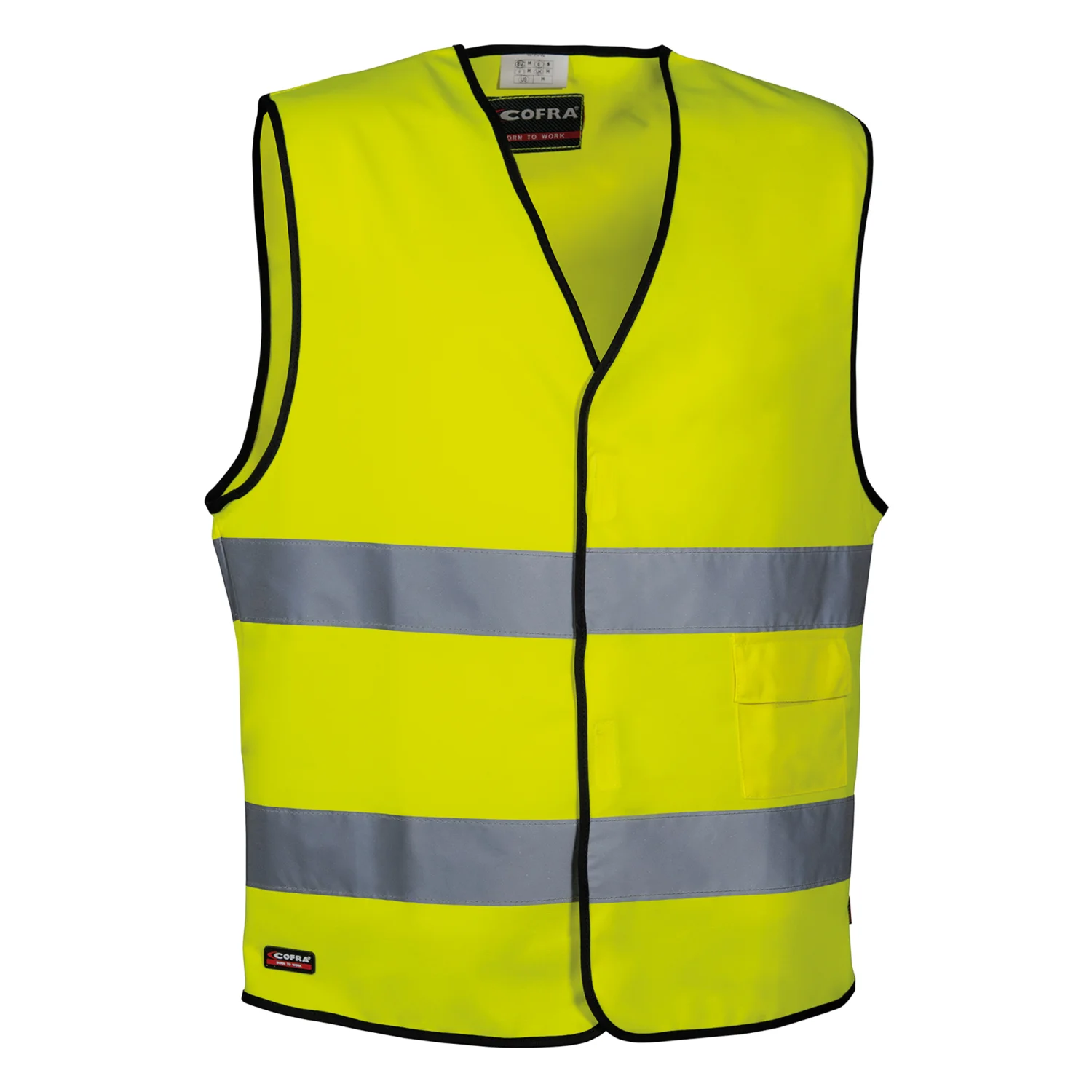 COFRA New driver 5DB láthatósági mellény Borostyán fluo