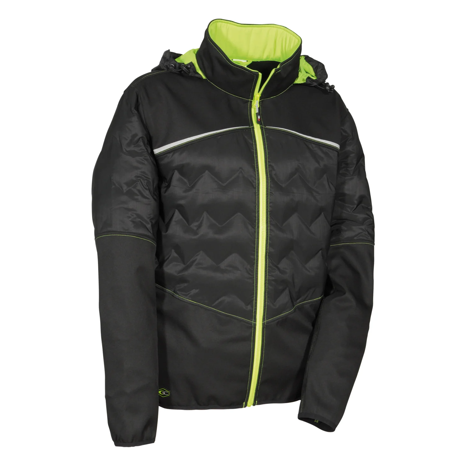 COFRA Poligus softshell dzseki Fekete/limezöld