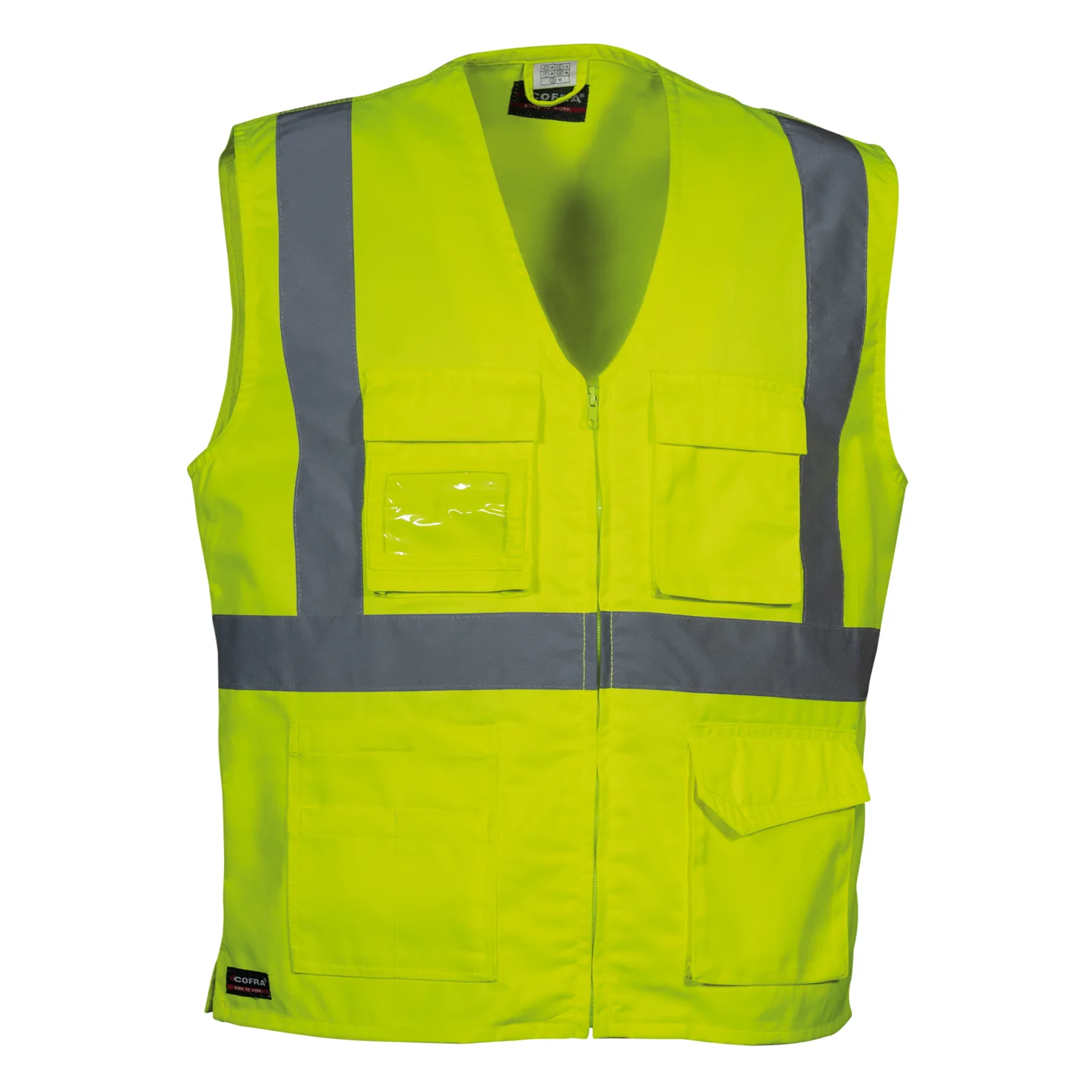 COFRA Seki láthatósági mellény Borostyán fluo