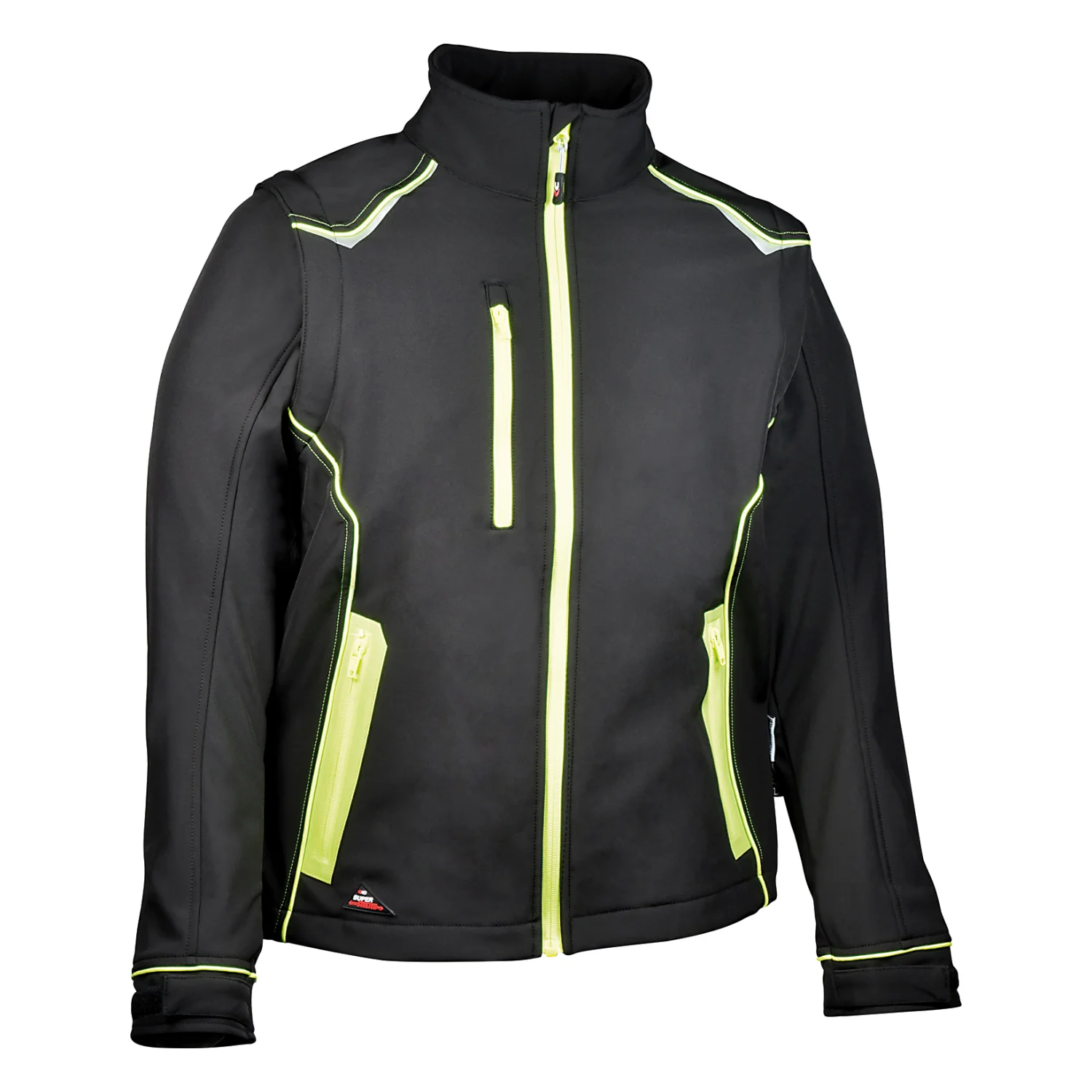 COFRA Selters (05 FEKETE/FEKETE/SÁRGA f softshell dzseki