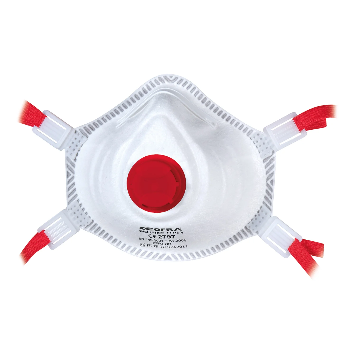 COFRA Shellfree FFP3 v (DOBOZ/10PCS) légzésvédő porálarc