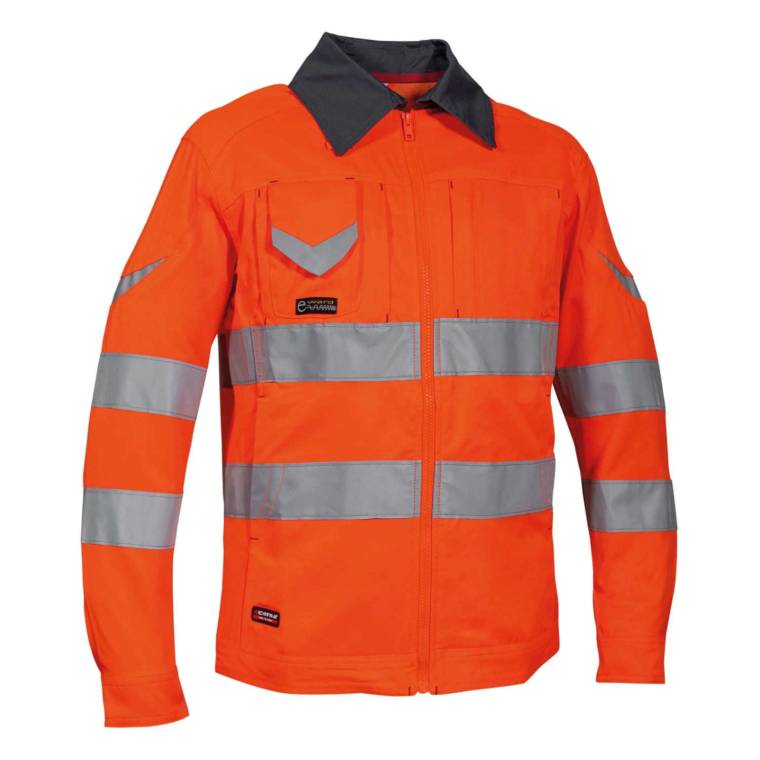 COFRA Sight láthatósági munkaruha felső Aranc.fluo/antrac