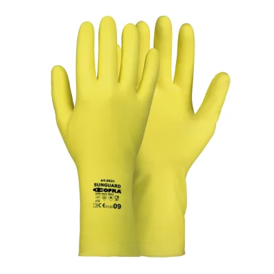 COFRA Sunguard KARTON=12 tucat vegyszerálló latex kesztyű