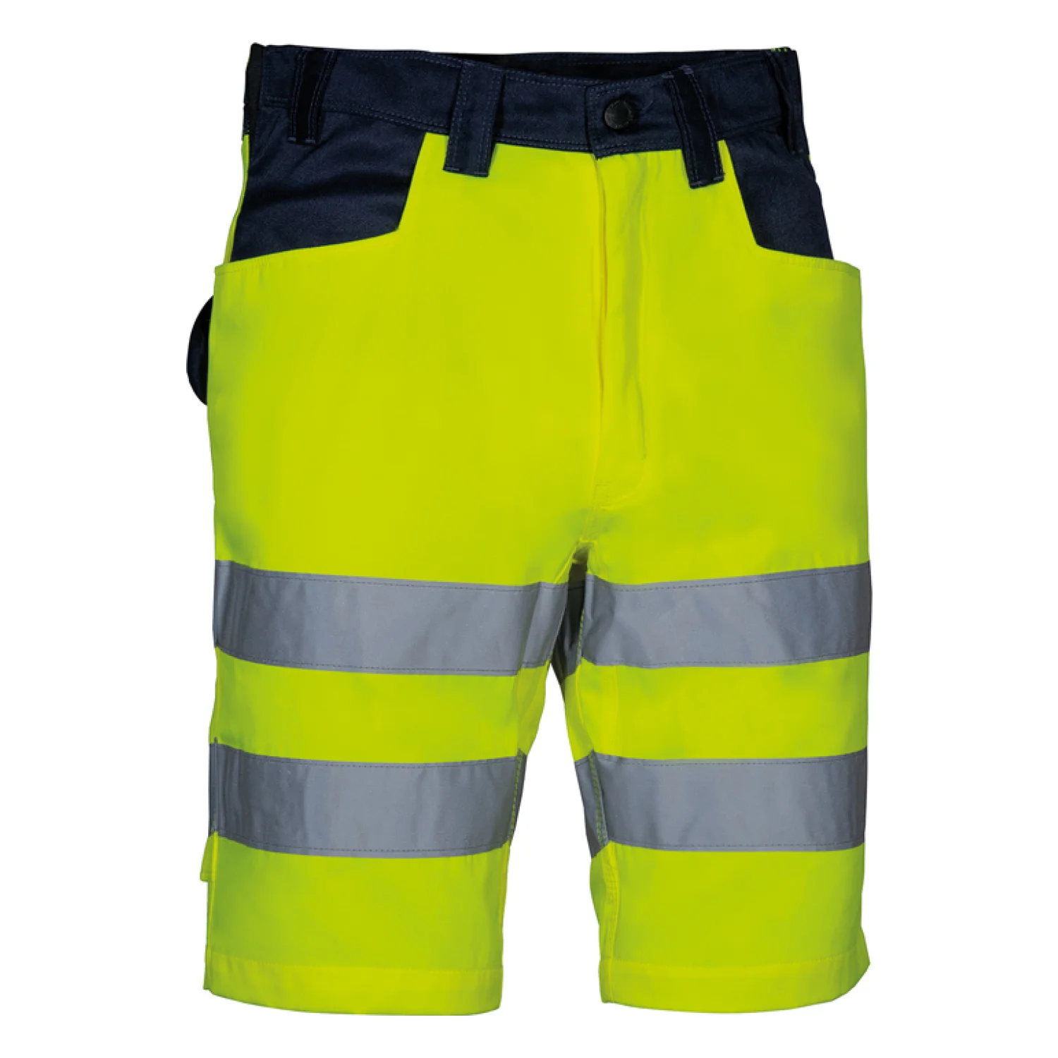 COFRA Turmero láthatósági rövidnadrág Borostyán fluo/sötétkék