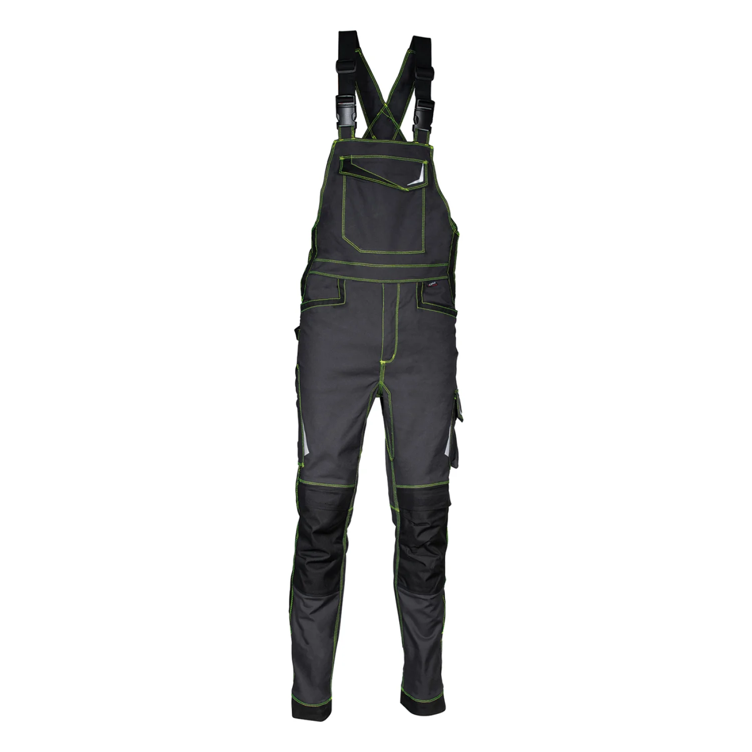 COFRA Viseu kantáros nadrág Antr./fekete/limezöld