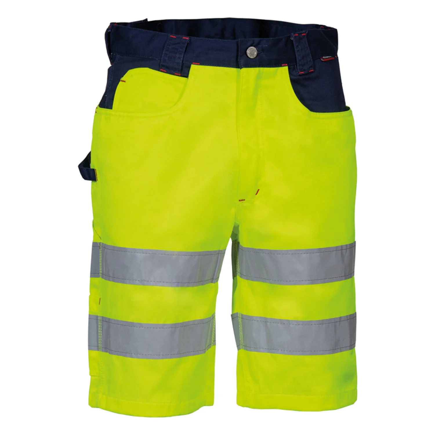 COFRA Visible láthatósági rövidnadrág Borostyán/marine