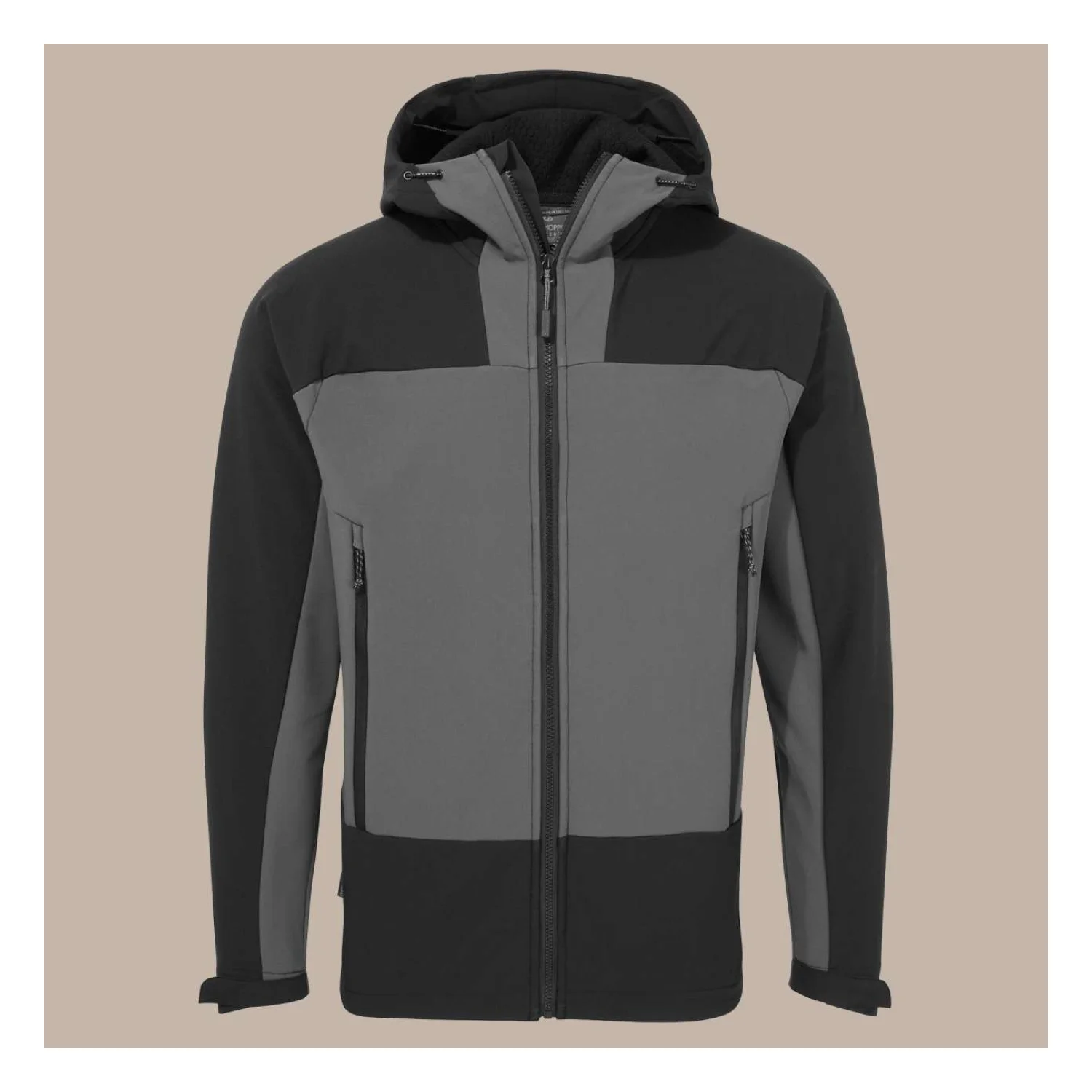 Craghoppers Expert active kapucnis softshell dzseki Carbon szürke/fekete