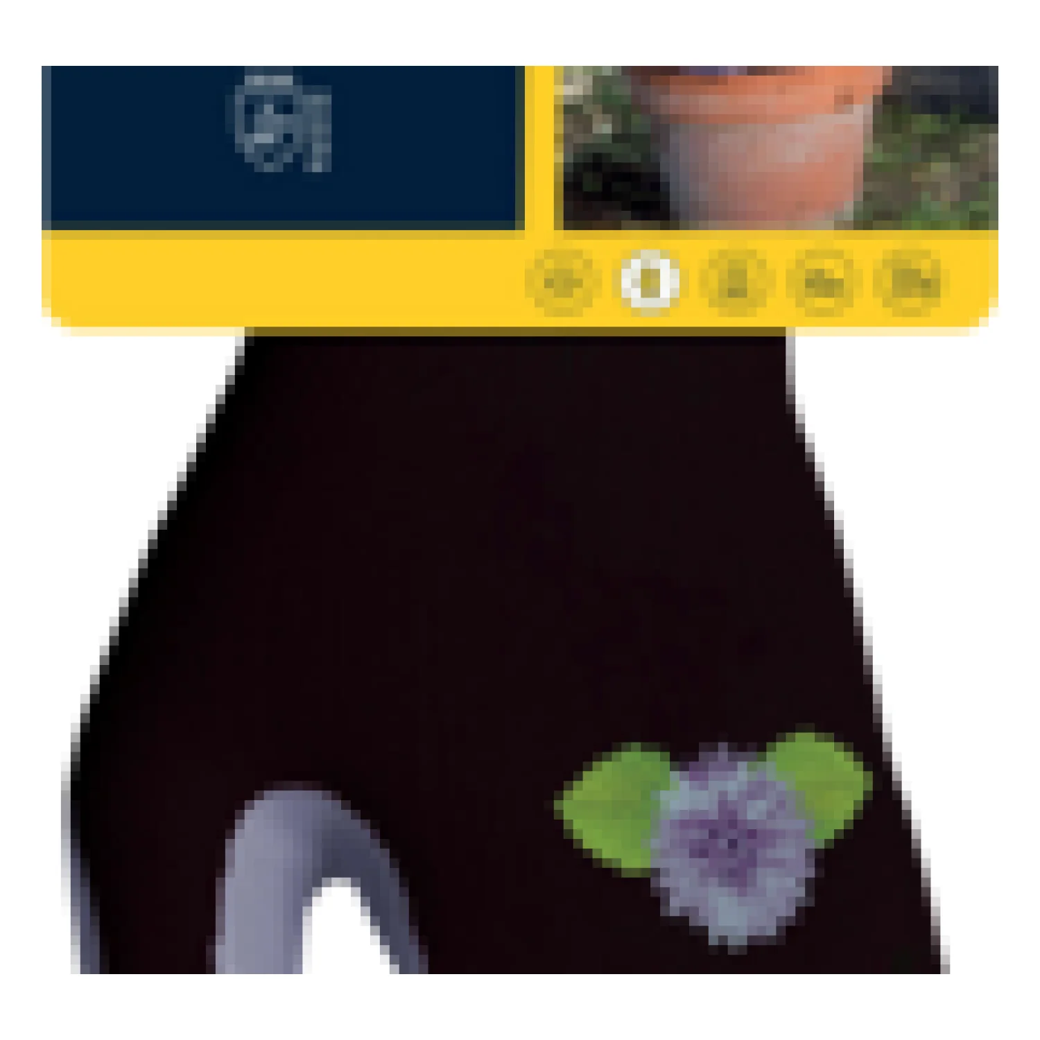Delta Plus Pes latex kesztyϊ fekete Fekete-zöld - 2. nézet