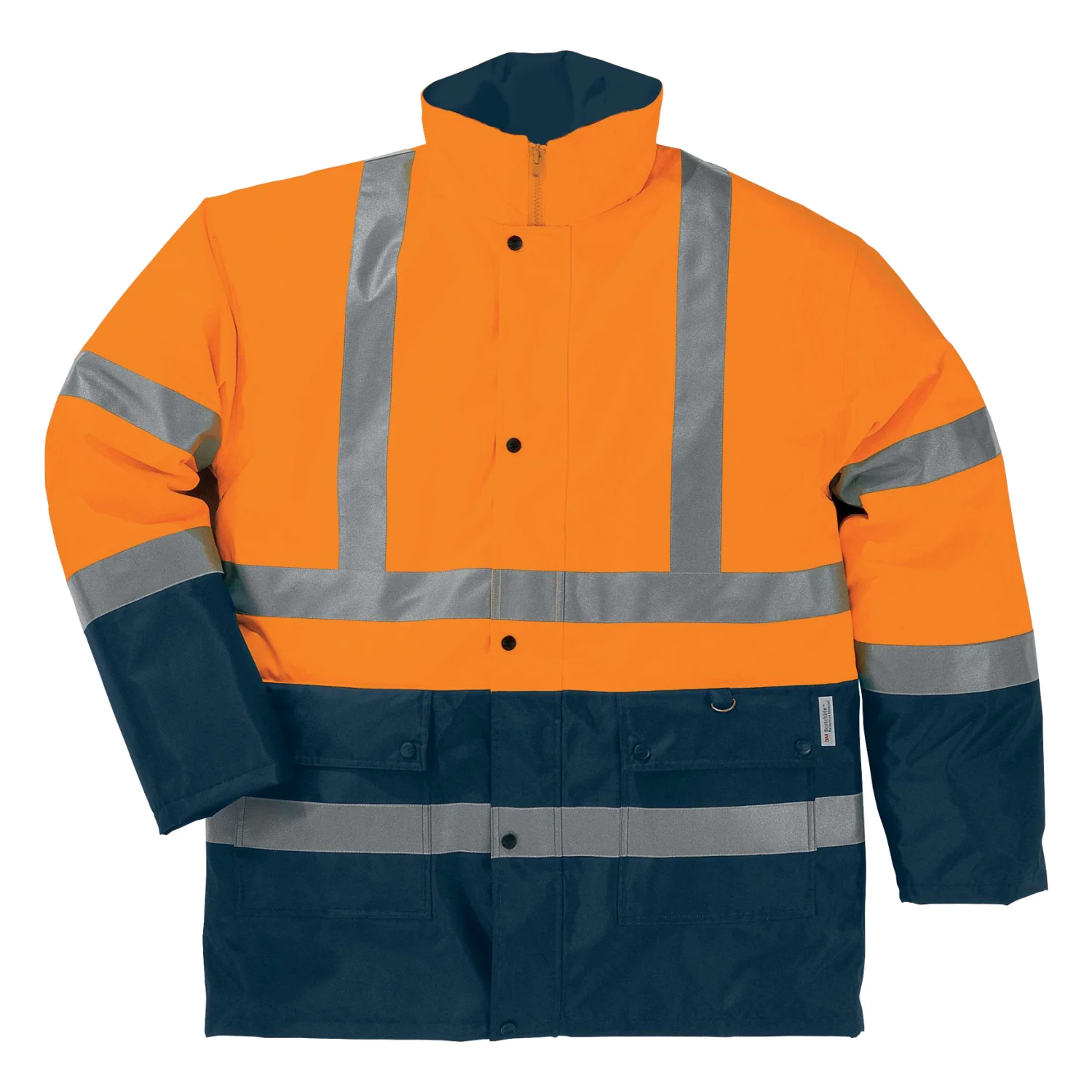 Delta Plus Strada 2 jól láthatósági outdoor – kabát Fluo narancssárga-tengerészkék