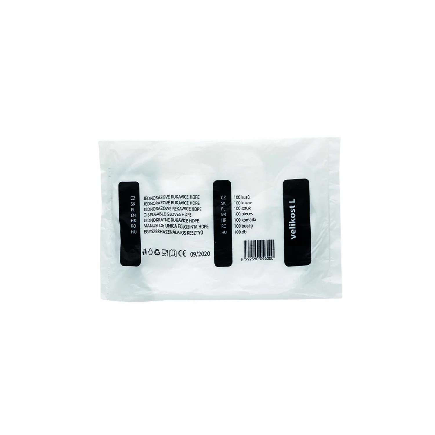 Eldobható kesztyű ARDON®HDPE (100db) Világos