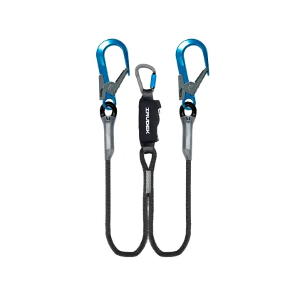 Energiaelnyelő IRUDEK ARIMA Y 115HWA, 3 karabínerrel, fekete/kék, 130 cm energiaelnyelő kantár