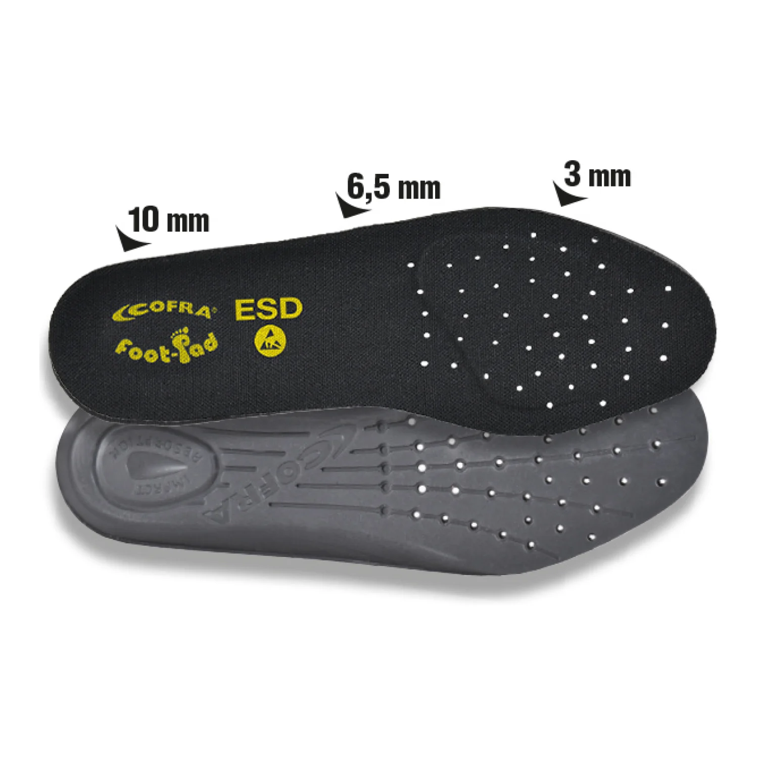 ESD foot-pad cofra soletta talpbetét