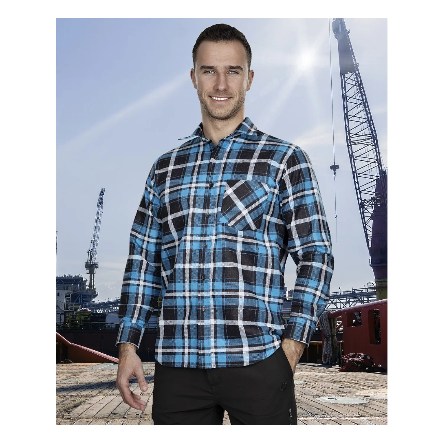 Flanel ing ARDON®JONAH Kék