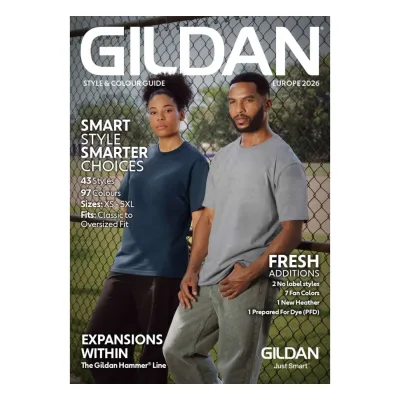 Gildan style & color guide 2026 promóciós anyag