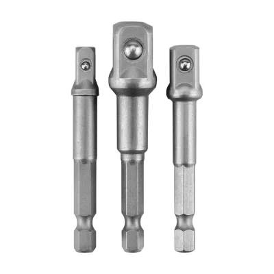 GRAPHITE Adapterkészlet csavarbehajtókhoz, 1/4"-os szár, 1/4", 3/8", 1/2", 3db-os géptartozék