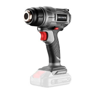 GRAPHITE Akkus hőlégfúvó ENERGY+ 18V, max. 550°C, akku nélkül akkus gép
