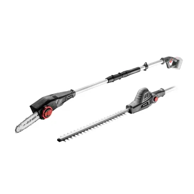 GRAPHITE Akkus magassági láncfűrész és sövényvágó 2az1-ben ENERGY+ 18V, akku nélkül akkus gép