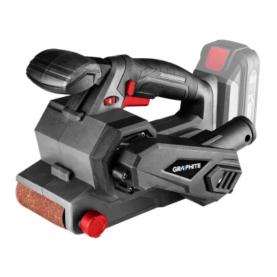GRAPHITE Akkus szalagcsiszoló, ENERGY+, 18V, 120-350 ford./perc, akku nélkül akkus gép