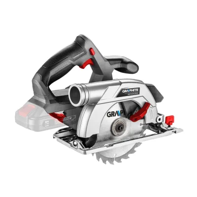 GRAPHITE Akkus szénkefementes körfűrész ENERGY+ 18V, 165x20mm, akku nélkül akkus gép