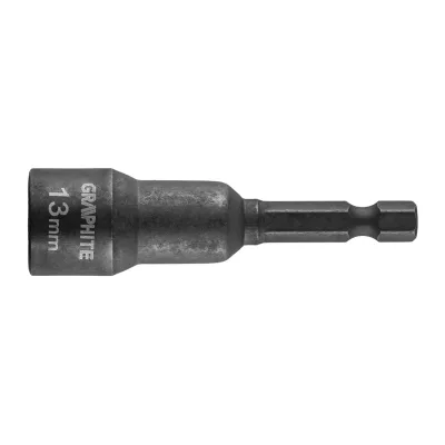GRAPHITE Csavarbehajtó ütvecsavarozókhoz, hatlapú, mágneses, 13mm csavarhúzók és bitfej