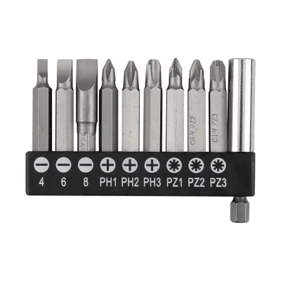 GRAPHITE Csavarhúzó bitkészlet mágneses szárral 50mm, 10db csavarhúzók és bitfej