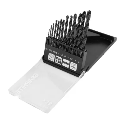 GRAPHITE Csigafúró készlet, HSS, 13db-os, 1,5-6,5mm fúrószár